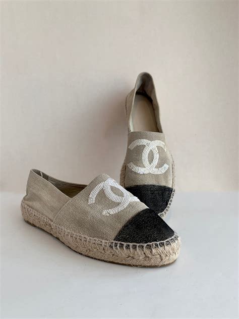 coco chanel slip ons|Espadrilles .